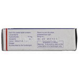 レルカ20 Lerka 20, レルカニジピン塩酸塩, 20mg, 錠 箱記載情報