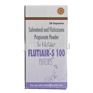 フルチエア-S 100 Flutiair-S 100, アドエア ジェネリック, サルメテロール・フルチカゾンプロピオン