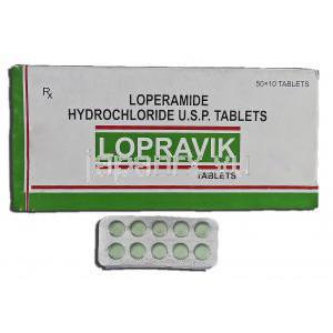 ロプラヴィック Lopravik, ロペラミン 2mg, 錠