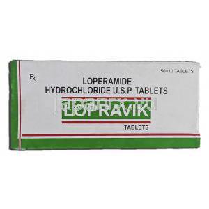 ロプラヴィック Lopravik, ロペラミン 2mg, 錠 箱