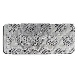 シネメット Sinemet, レボドパ 250mg, カルビドパ 25mg, 錠 包装裏面