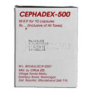セファデックス Cephadex, セファレキシン 500mg カプセル 製造者情報