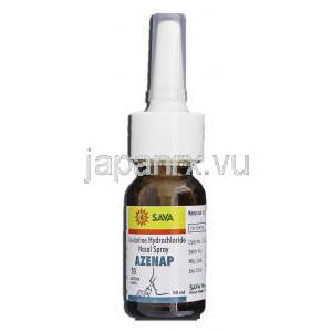 アゼナップ Azenap, アステリン ジェネリック, アゼラスチン10 ml 70MD 点鼻液噴霧用 (Sava medica) ボトル
