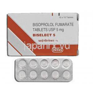 ビセレクト Biselect, ビソプロロール 5mg 錠