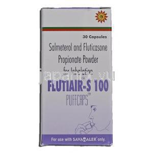 フルチエア-Ｓ100 Flutiair-s 100, サルメテロール, フルチカゾンプロピオン酸エステル , 吸入用カプ