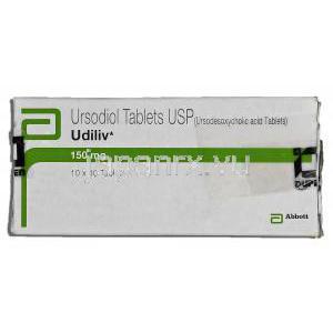 ウジリブUdiliv, 150mg, ウルソジオール, 錠 箱