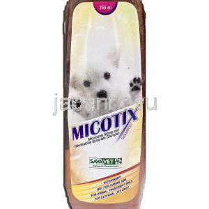 ミコティックスシャンプー Micotix Shampoo, クロルヘキシジングルコン酸塩 （グルコン酸クロル