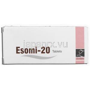 エソミ20 Esomi-20,ネキシウム ジェネリック, エソメプラゾールマグネシウム 20mg 箱