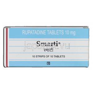 スマーティ Smarti, ラリフ/ルパフィン ジェネリック, ルパタジン 10mg 錠 箱