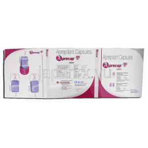 アプレカプ Aprecap, イメンド  ジェネリック, アプレピタント 125mg （1カプセル）＋80mg（2カプセル） セット 説明書2