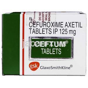 セフタム125 Ceftum 125, セフロキシム 125mg, 錠 箱