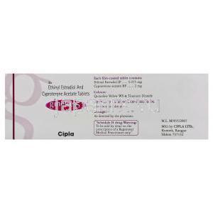 ジネット３５（シプロテロン / エチニルエストラジオール） 2MG/ 0.035MG　錠