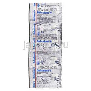 デフナロン-6 Defnalone-6, カルコート ジェネリック, デフラザコート 6mg, 錠 包装