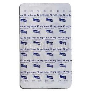 ソマック40 Somac 40, パントプラゾール 40mg, 錠 包装裏面