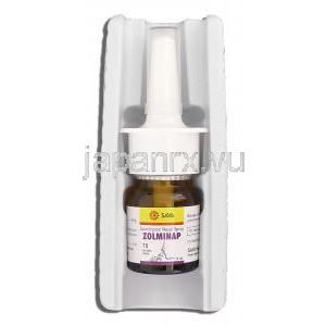 ゾルミナップ Zolminap, ゾーミッグ ジェネリック, ゾルミトリプタン 5mg, 2ml 鼻スプレー, 包装