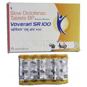 ボベランSR Voveran SR 100, ボルタレン ジェネリック, ジクロフェナク 100mg, 錠