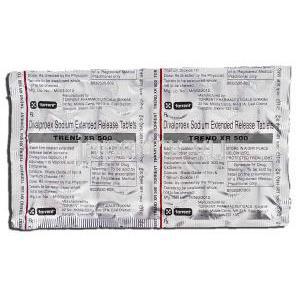 トレンドXR500 Trend XR 500, デパコテER ジェネリック, ジバルプロエクスナトリウム XR 500mg, 錠, 包装
