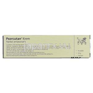ソーキュタン Psorcutan クリーム, 箱記載情報