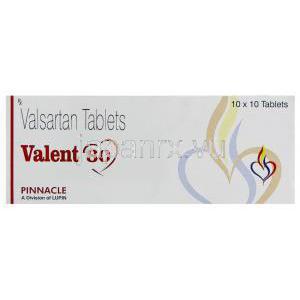 バルサルタン（ディオバンジェネリック）, バレント Valent  80mg 錠 (Lupin)