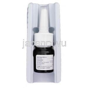 ゾルミナップ Zolminap, ゾーミッグ ジェネリック, ゾルミトリプタン 5mg, 2ml 鼻スプレー, 包装裏面