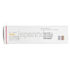 エメセット 4 OD Emeset 4 OD, ゾフラン ジェネリック, オンダンセトロン 4mg, 口腔内崩壊錠, 箱側面