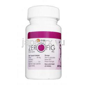 ゼロフィグ Zerofig, ゼニカル ジェネリック, オーリスタット 60mg, カプセル ボトル
