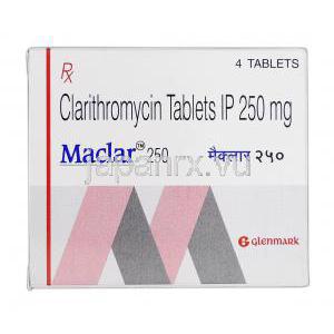 マックラー250 Maclar 250, クラリス  ジェネリック, クラリスロマイシン, 250 mg, 箱