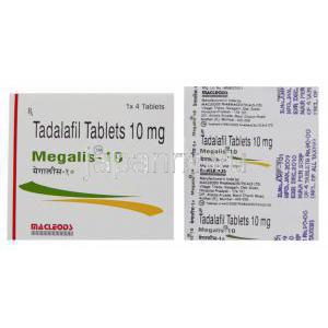 メガリス（シアリス ジェネリック）, 錠 Macleods Pharma（インド）製