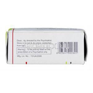 アスプリト-5 Asprito-5, アビリファイ ジェネリック, アリピプラゾール, 5 mg, 錠, 箱側面