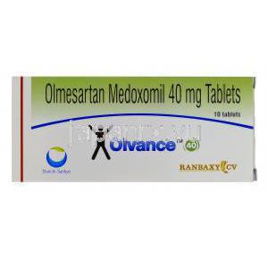 オルバンス Olvance, オルメテック ジェネリック, オルメサルタン メドキソミル 40mg , 錠, 箱