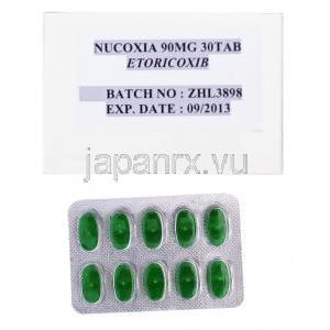 ニューコキシア Nucoxia, アルコキシア ジェネリック, エトリコキシブ 90mg 錠
