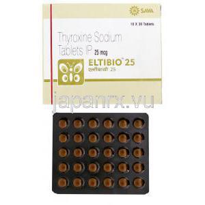 エルチビオ Eltibio, チラーヂン ジェネリック, チロキシン   25mcg, 錠