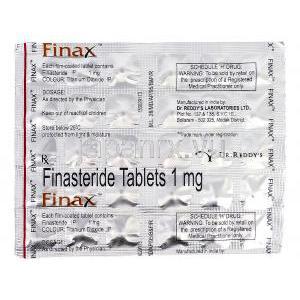 フィナックス Finax, プロペシア ジェネリック, フィナステリド 1mg, 錠, 包装