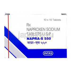 ナプラ-S Napra-S, ナプロキセン  ジェネリック, ナプロキセン 550mg, 錠, 箱