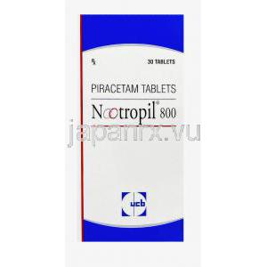 ノートロピル Nootropil, ピラセタム 800mg, 錠, 箱