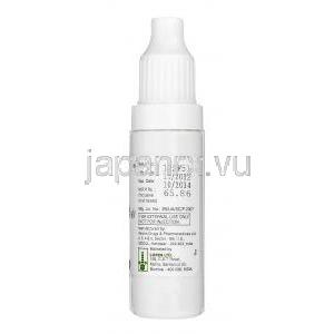 オロブル Oloblu, パタノール  ジェネリック, オロパタジン 0.1% 5ml  点眼薬, ボトル側面記載情報
