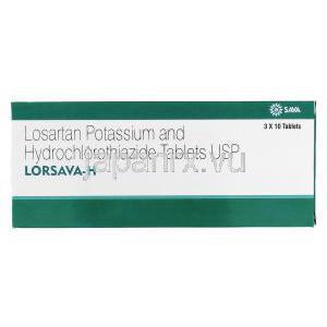 ロサルバ-H Losarva-H, プレミネント  ジェネリック,  ロサルタン・ ヒドロクロロチアジド 50mg 12.5mg 錠, 