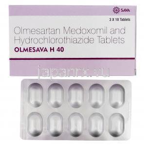 オルメサバ H Olmesava H, ベニサー HCT, オルメサルタン/ ヒドロクロロチアジド 40mg 12.5mg 配合錠