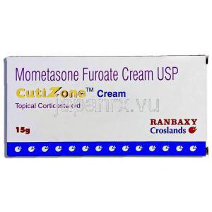 キュティーゾーン CutiZone, モメタゾンフロ酸エステル 1% 15gm クリーム