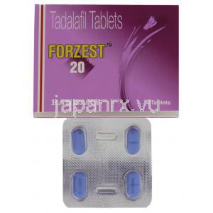 タダラフィル, Forzest, 20mg 錠 (Ranbaxy)
