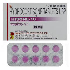 ヒドロコルチゾン (コートリルジェネリック), Hisone, 10mg 錠 (Samarth)
