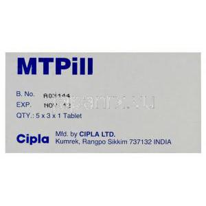 ジェネリック・ミフェプレックス, ミフェプリストン cipla
