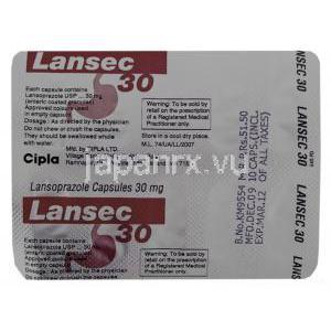 スタンゾームカプセルジェネリック,ランソプラゾール  カプセル30 mg cipla