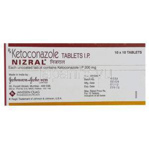 ニゾラール （ケトコナゾール） 200mg 錠 箱