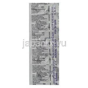 パロキセチンパロキセチン (パキシルジェネリック) 錠 ,Pexcep CR,  12.5 mg 錠　(Intas) 包装