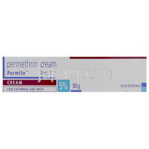 ペルメトリン （エリマイト ジェネリック）, Permite, 5% 30gm クリーム (Galderma) 箱