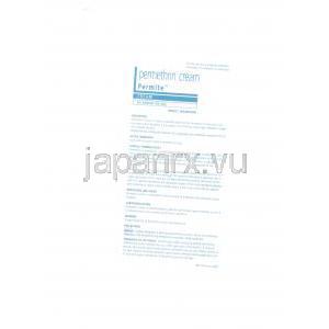 ペルメトリン （エリマイト ジェネリック）, Permite, 5% 30gm クリーム (Galderma) 注意書1