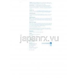 ペルメトリン （エリマイト ジェネリック）, Permite, 5% 30gm クリーム (Galderma) 注意書2