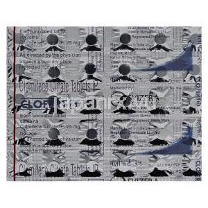 クロフェート Clofert, クロミフェン 25mg 錠 (Svizera) 包装