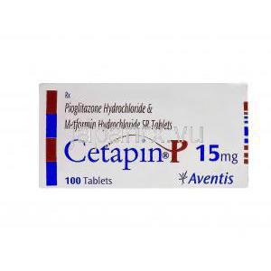 Cetapin P, Generic ACTOplus MET, ピオグリタゾン/メトホルミン 15 mg アヴェンティス
